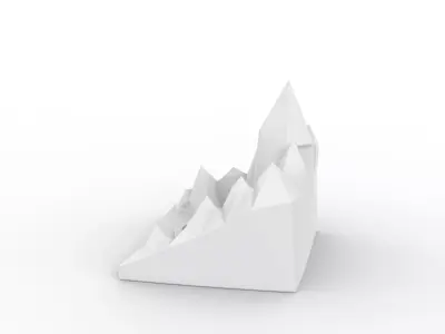 Mountain Range Candle Holder 3D Print Model 3D print model