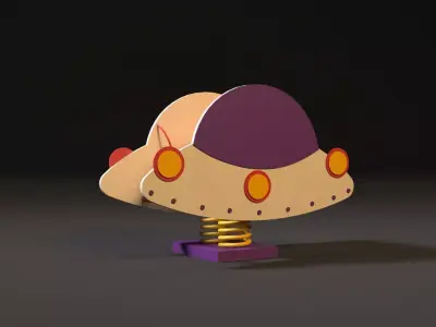 rocking chair UFO 3D model