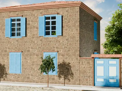 Mediterrenian House 01 3D model