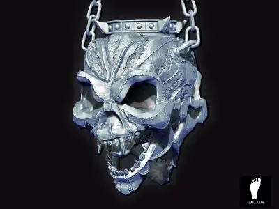 3D Skeleton Chandelier 3D model