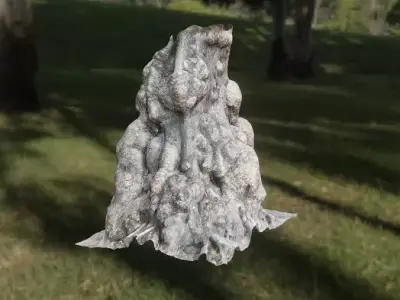 3D scanned tree 3D model