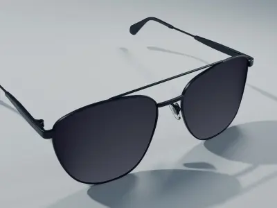 glasses pair of sunglasses 3D model