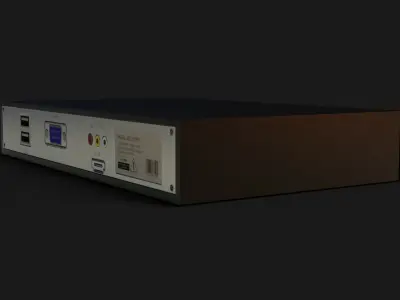 DVD Player GameReady - LowPoly with PBR Material Low-poly 3D model