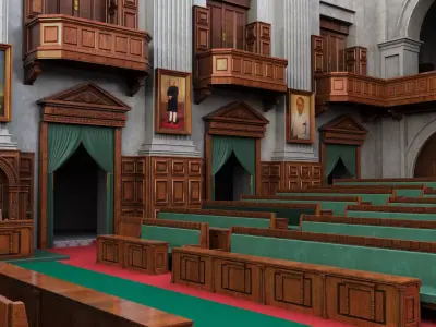 tamil nadu legislative assembly interior 3D model
