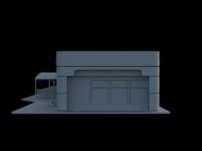 Building Road BAR 3D model