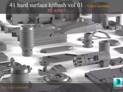 hardsurface kitbash  3D model