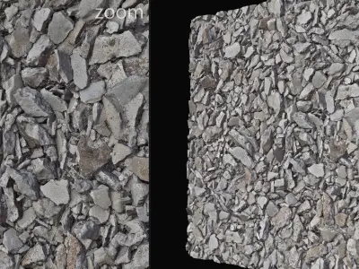 Floor and wall construction surfaces set1 UE Low-poly 3D model