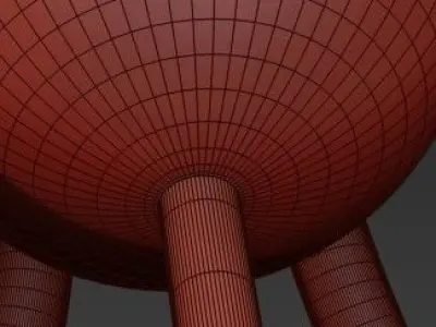 Ceiling Light with Light Tubes KARL 3D model