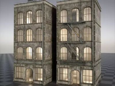 1800s building A 3D model