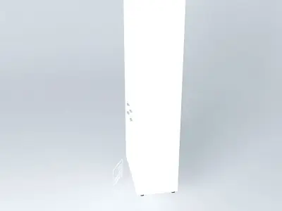 PANELLED DOORS CABINET 900x450x2090mm Free 3D model
