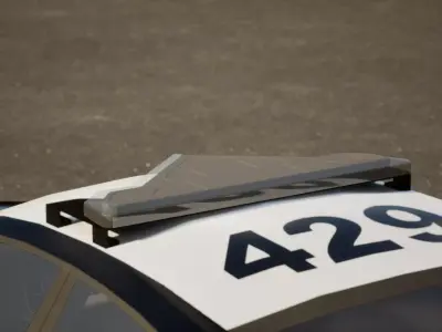 Police Lightbar Valkyrie - Game Ready PBR 3D Model Low-poly 3D model