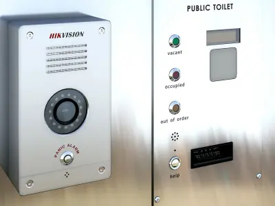 Public toilet 3D model