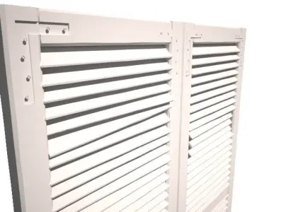 Wrecked Louvre Door 3D model