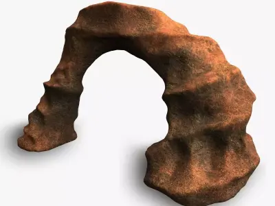 Small Arch - Red Dust Low-poly 3D model