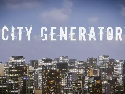 City Generators Low-poly 3D model