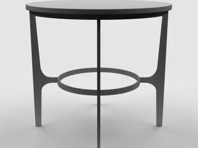 Bernhardt - Avondale Round Metal End Low-poly 3D model