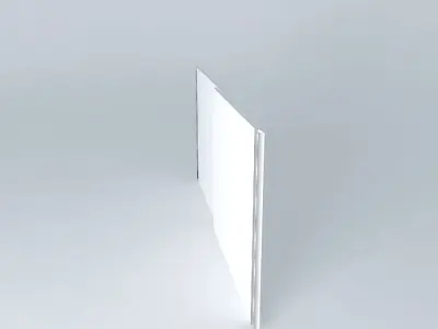 Sliding door with aluminum handle Dynamic Component Free 3D model
