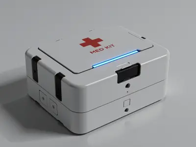 PBR Sci-Fi Medkit Mega Pack 27 Models - FBX  GLB Included Low-poly 3D model