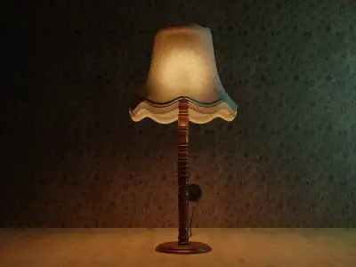 Soviet vintage floor lamp 3D model