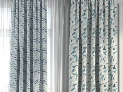 Curtain Set 261 3D model