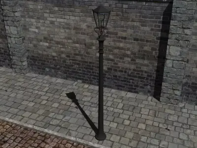 Gas Street Lamp  3D model