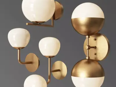 Wall Light Set 3D model