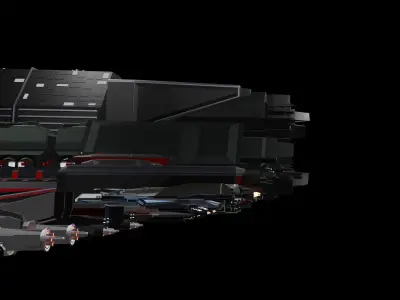 Spaceships futuristic spaceship 3D model