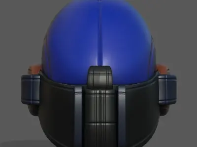 Helmet scifi military combat 3d model  Low-poly 3D model