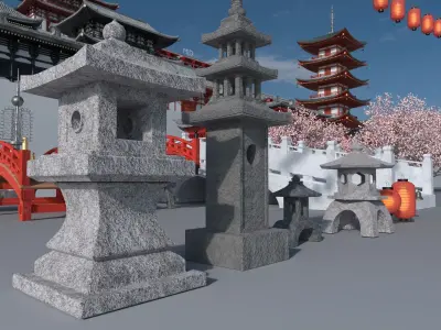Japan Pack 3D model