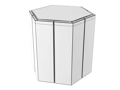 Hexagon Tables 3D model