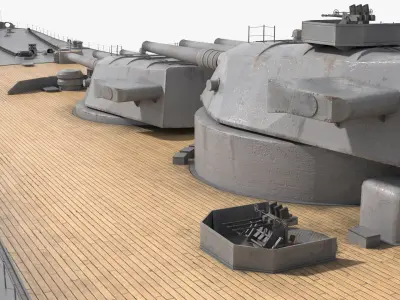  Imperial Navy Warship Yamato Class Aged Hull 