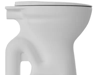 Floor  Mount EWC S Trap toilet 3D model  3D model