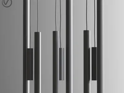 A-tube Pendant Light 3D model