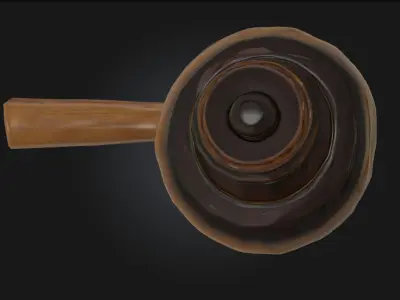 Gavel Majesty Symbolic Courtroom 3D model