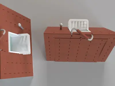 A-Frame Dollhouse 3D model