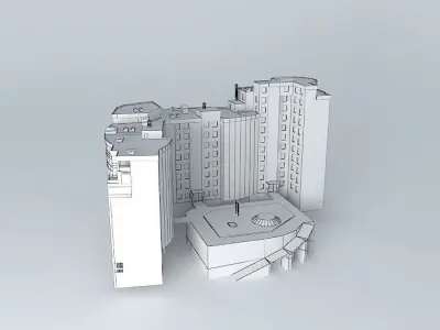 Residential house on Ventsek 1 Free 3D model