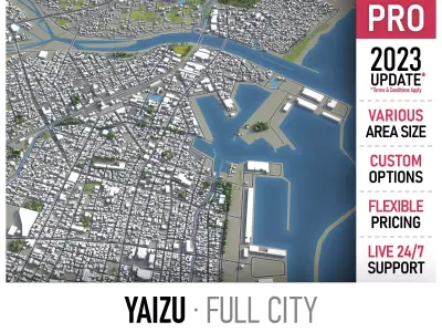 Yaizu  Low-poly 3D model