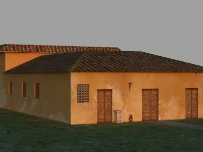 ROMAN Building Low-poly 3D model
