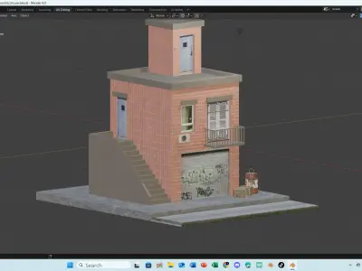 House Low-poly 3D model