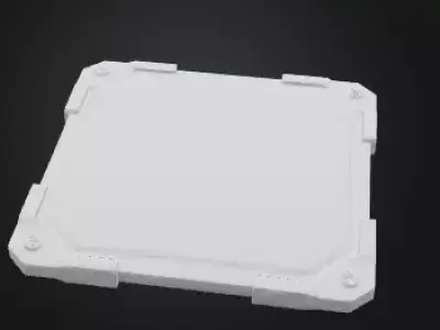 Floor Panel  Low-poly 3D model