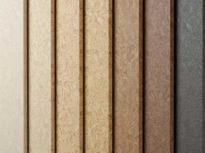 Wood materials Cork - 7 colors - set 14 Texture