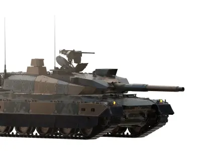 japanese type 10 main battle tank 3D model