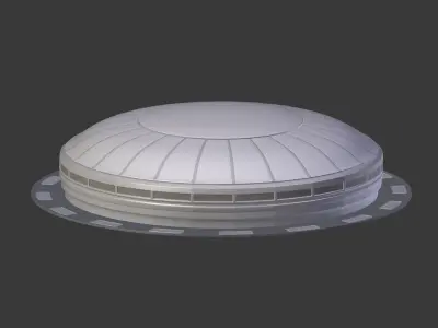 Dome - Mall - Stadium - Complex  -- Exterior Low-poly 3D model
