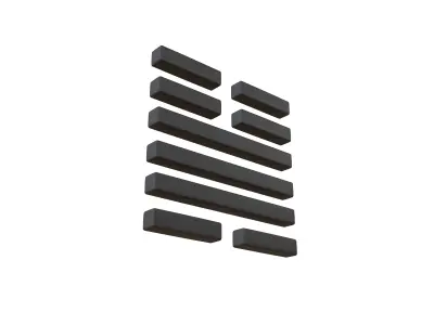 I Ching Hexagrams 32 heng v1 001 Low-poly 3D model