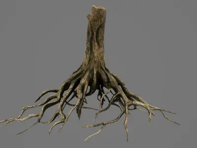  Twig Tree Roots PBR 