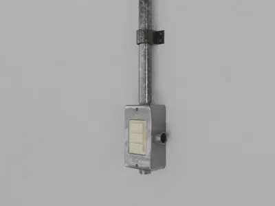 Empty Small Warehouse 3D model