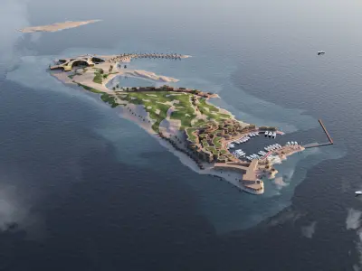 Sindalah island - Neom Saudi Arabia 3D model