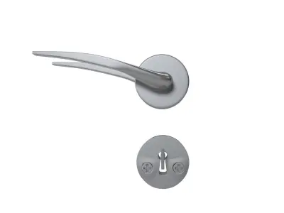 Doorhandles door handle and lock 3D model