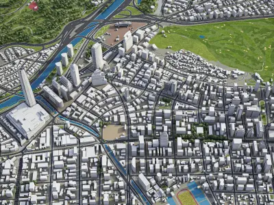 Santiago Low-poly 3D model