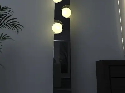 Modern Floor Lamp 01 3D model